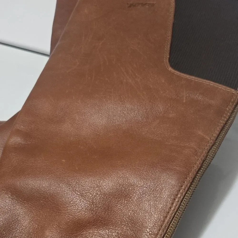 Teva Women's Afton Boot Tall Cognac Brown Leather Riding Boot